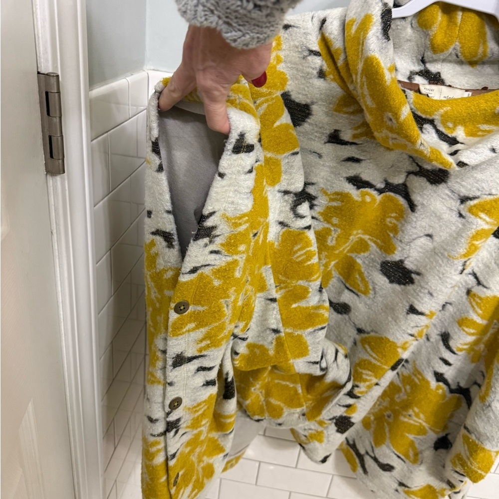 RARE Anthropologie Saturday Sunday Cozy Hooded Jacket - VINTAGE LOOK - Picture 6 of 12